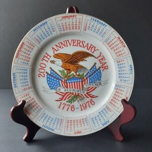 Bicentennial Commemorative Plate with Eagle Design